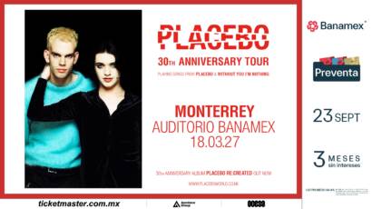 Placebo anuncia conciertos en Guadalajara y Monterrey para marzo de 2027