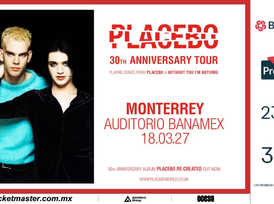 Placebo anuncia conciertos en Guadalajara y Monterrey para marzo de 2027