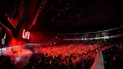Motorama durante su concierto del 1 de octubre de 2026 en el Auditorio Nacional de la Ciudad de México.